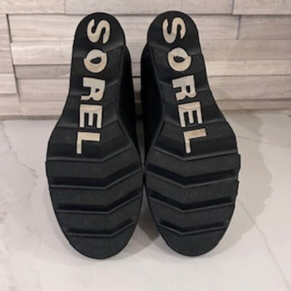 Sorel Leather Lace Up Wedge Boots - Picture 5 of 5